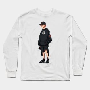 graffiti caracter cartoon Long Sleeve T-Shirt